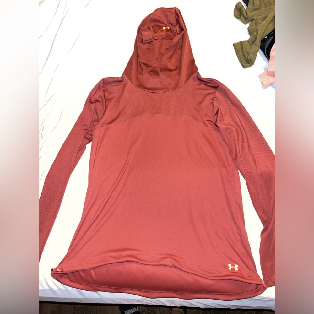 Burnt Orange Under Armor Light Weight Shirt